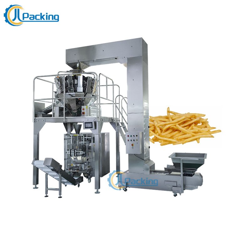JCL Automatic Vertical Frozen Food Packing Machine 1Kg Bag Chips Potato French Fries Packaging Machine